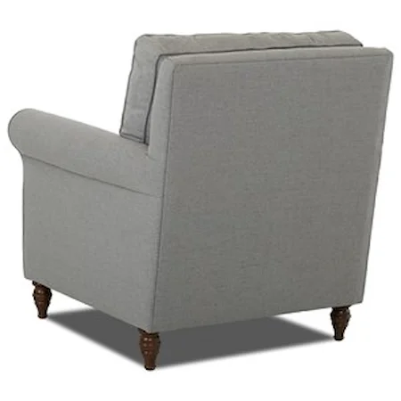 Power Hybrid Chair with Button Tufted Seat Back